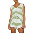 thumbnail image 1 of XuJwPNcy Womens Summer Two Piece Outfits Fashion Knit Sweater Sets Sleeveless V-Neck Tank Tops and Shorts Set, 1 of 6