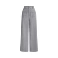 thumbnail image 1 of XuJwPNcy Womens Vintage Corduroy Pants High Waist Wide Leg Baggy Pants with Buttton Trendy Casual Solid Color Trouser, 1 of 3