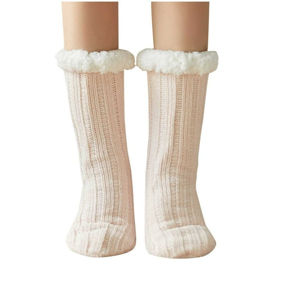 XuJwPNcy Womens Winter Warm Fleece Lined Socks Cozy Soft Thick Fuzzy Non Christmas Socks per Socks