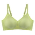 thumbnail image 1 of XuJwPNcy Womens Wireless Bras V Neck Comfortable Bralette with Support No Underwire Seamless Push up Everyday Bras, 1 of 4
