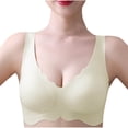thumbnail image 1 of XuJwPNcy Womens Wireless T Shirt Bra Wave Side No Underwire Seamless No Show Full Coverage Bras for Women, 1 of 3