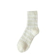 thumbnail image 1 of XuJwPNcy Wool Striped Socks for Women Casual Comfy Soft Sleeping Socks Fuzzy Warm per Socks Mid Tube Crew Socks, 1 of 2