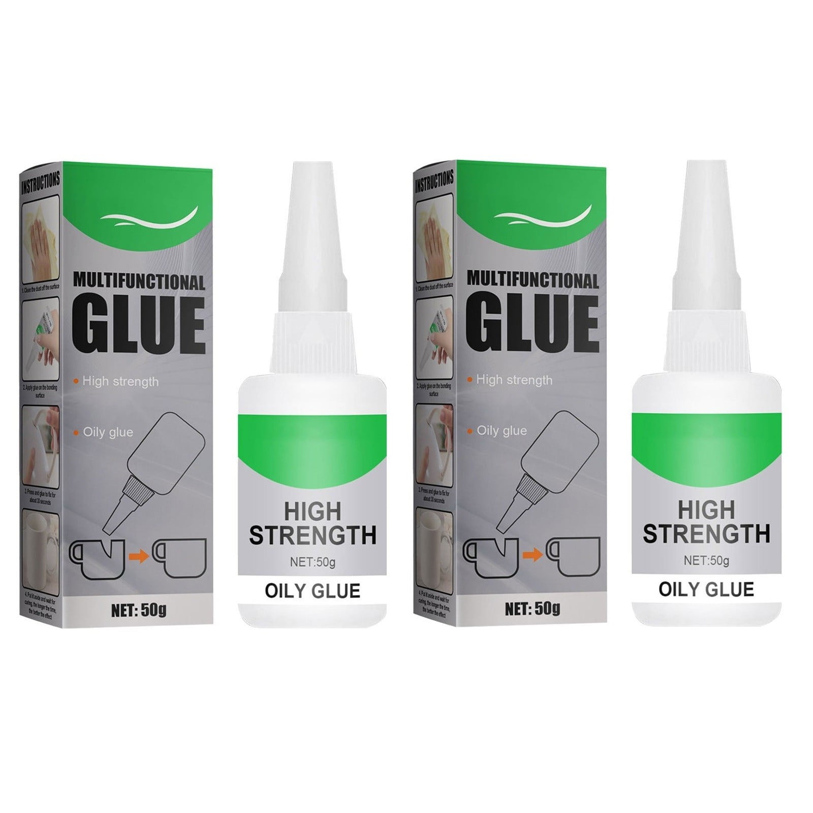 Yuzisshenx 2PCS Welding High Strength Oily Glue Multi Purpose Strong