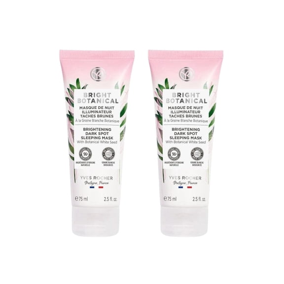 Yves Rocher Bright Botanical Anti-Blemish Brightening Sleeping Mask 75 ml 2 Pack
