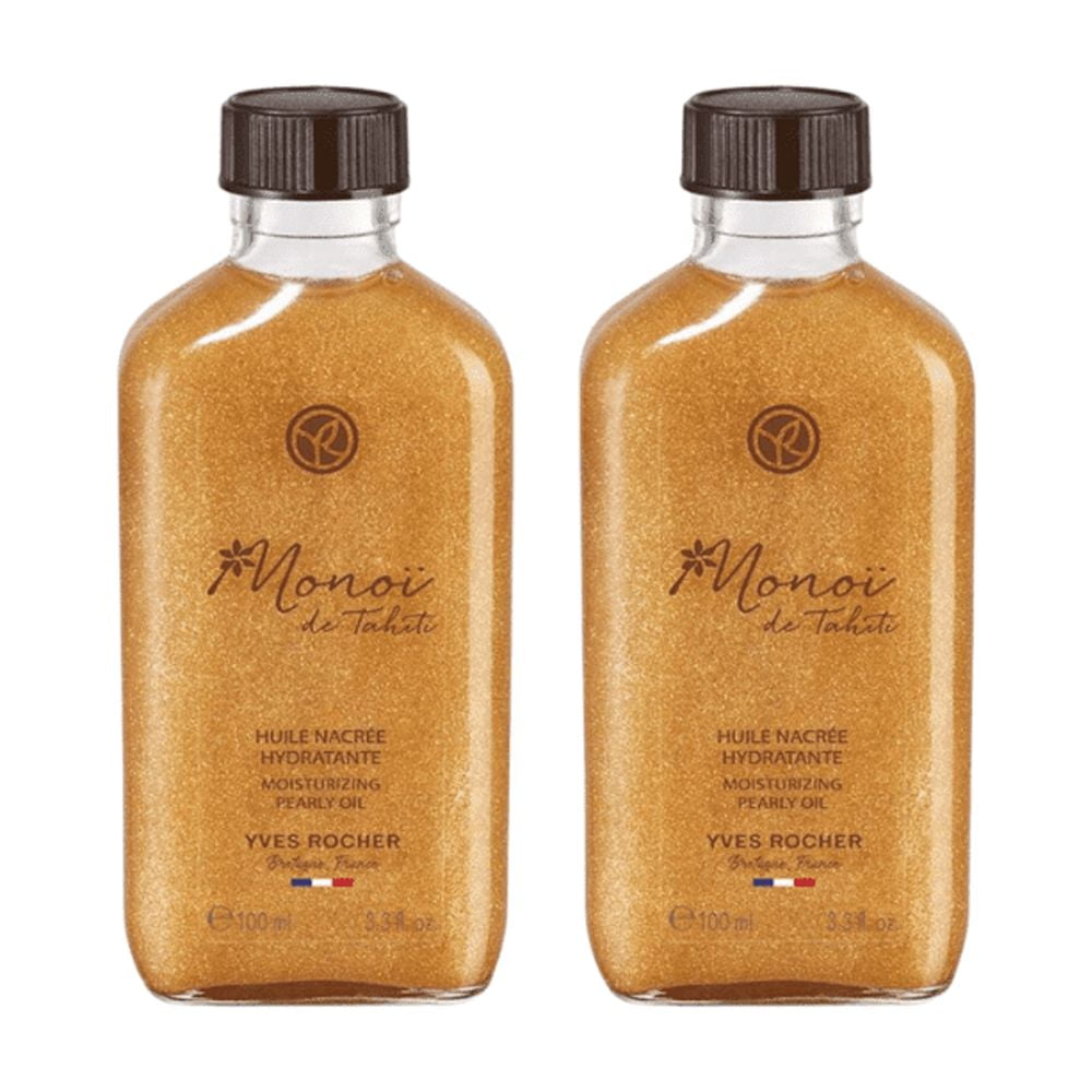 Yves Rocher Monoi Radiance Hair and Body Oil 100 ml 2 Pack