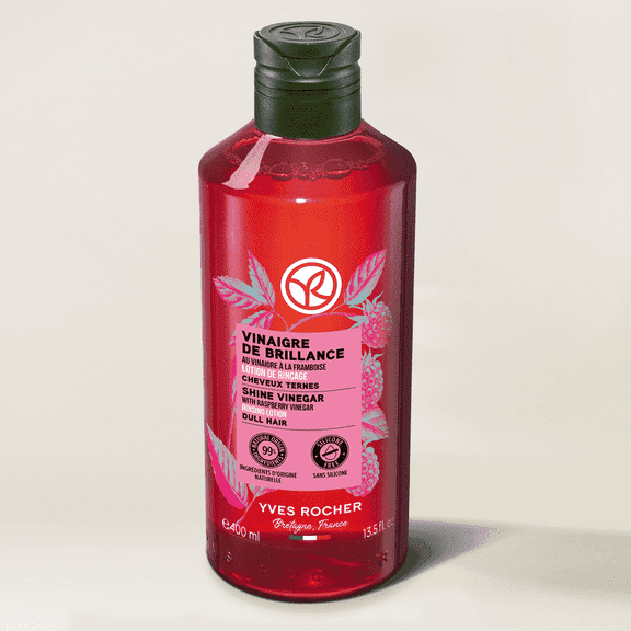 Yves Rocher Hair Shine Vinegar with Raspberry vinegar rinsing lotion 400ml