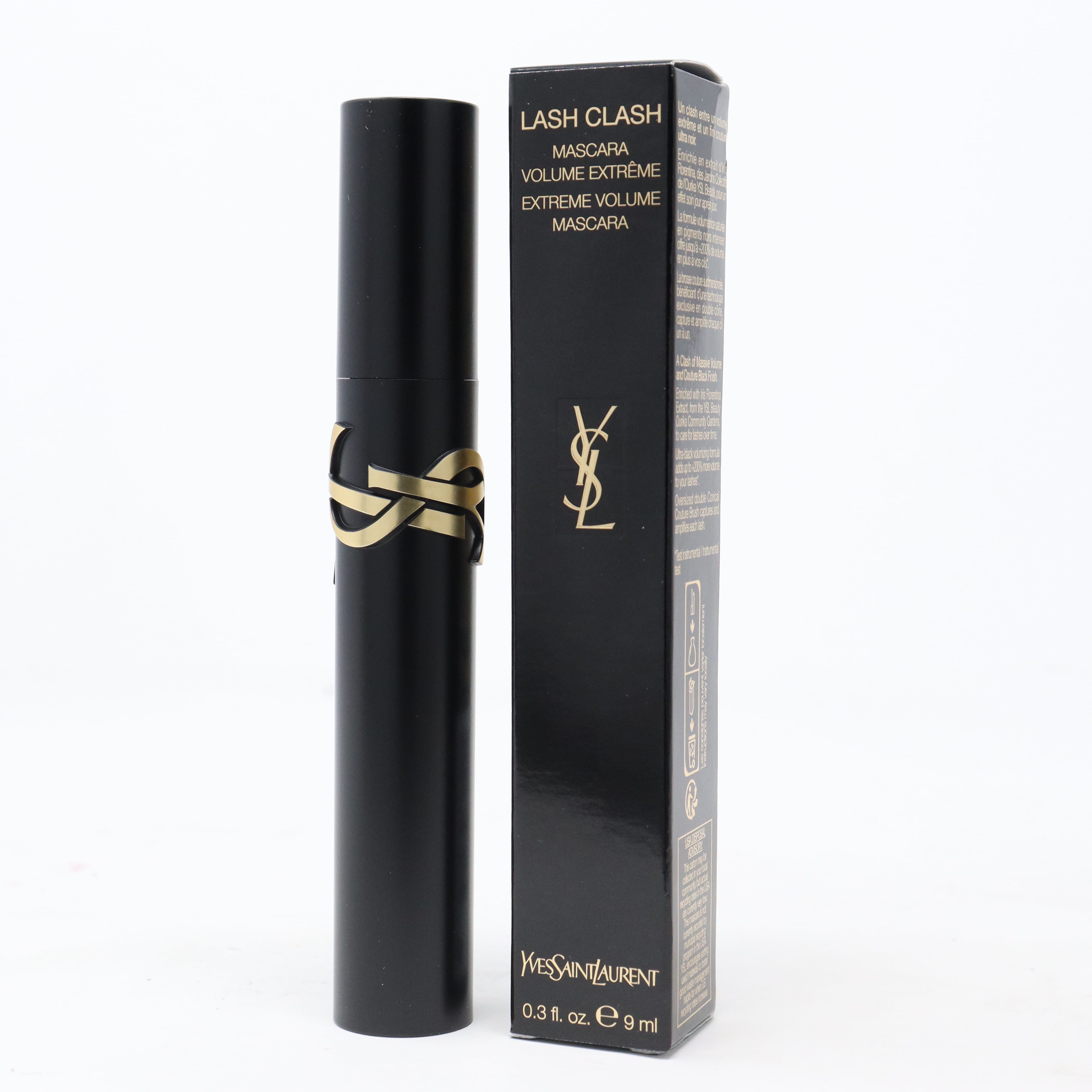  Yves Saint Laurent YSL Lash Clash Mascara Volume Extreme  TRAVEL SIZE - SMALL 2 ML 0.06 FL OZ (NEW WITHOUT BOX - NEW) : Beauty &  Personal Care