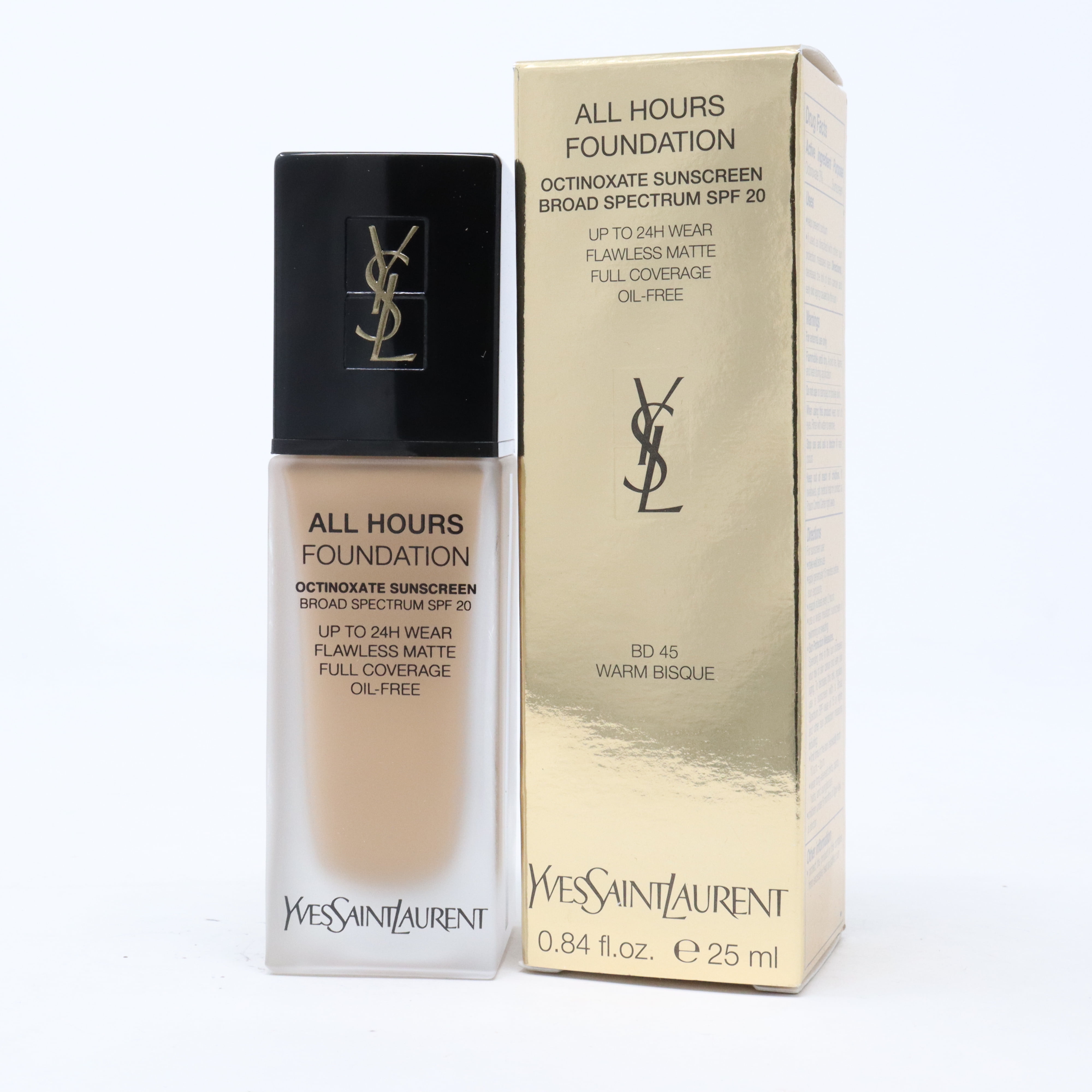 All Hours Longwear Natural Matte Foundation - Yves Saint