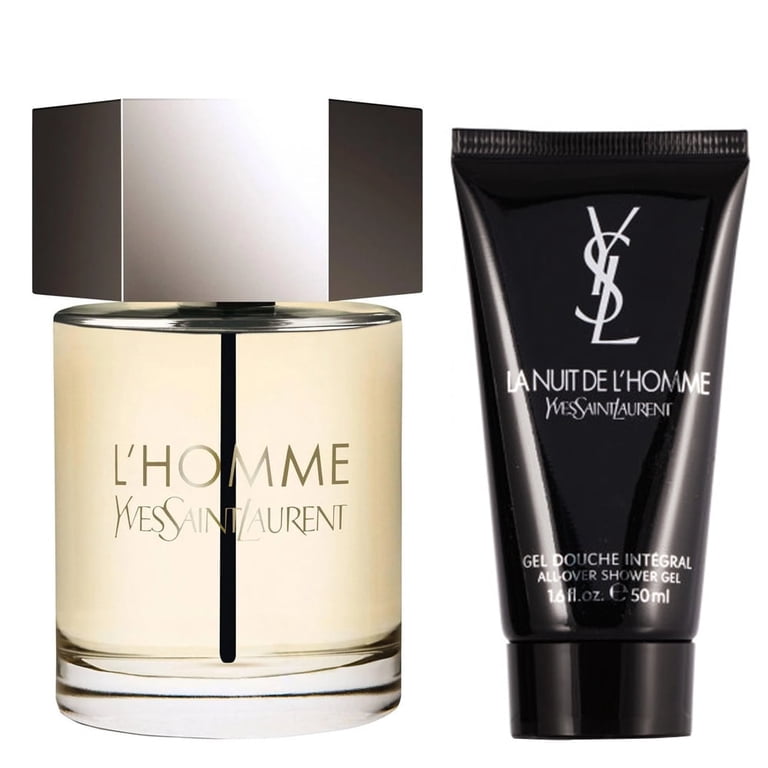 Yves Saint Laurent LHomme , 2 Pc Gift Set 3.3oz EDT Spray, 1.6oz