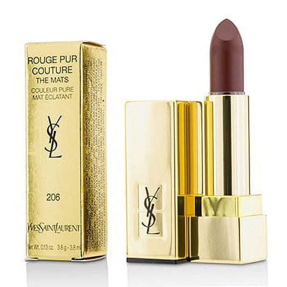 Yves Saint Laurent Rouge Pur Couture The Mats - # 206 Grenat Satisfaction 0.13 oz Lipstick