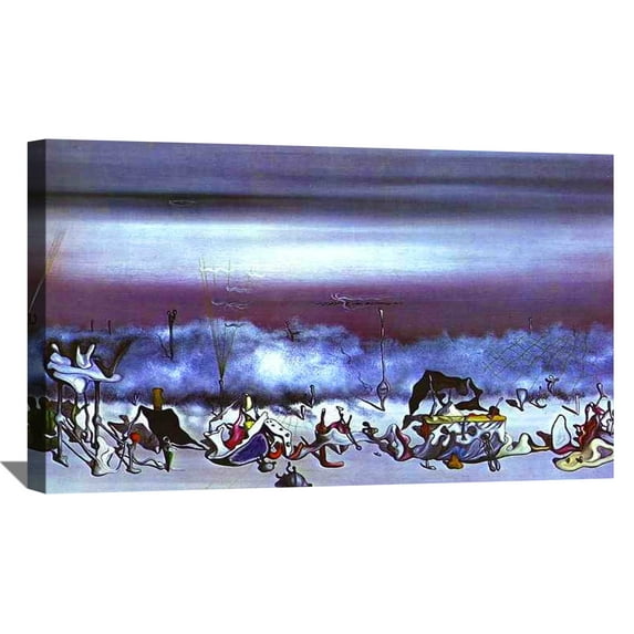 Yves Tanguy Painting Art Print The Ribbon Of Extremes Framed Canvas Art Wall Art