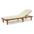 thumbnail image 1 of Yvette Outdoor Acacia Wood Chaise Lounge and Cushion Set, 1 of 14