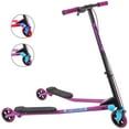 thumbnail image 1 of Yvolution Fliker Air A3 Kids 3 Wheels Drift Wiggle Scooter for Boys and Girls Ages 7+ Years (Purple), 1 of 10