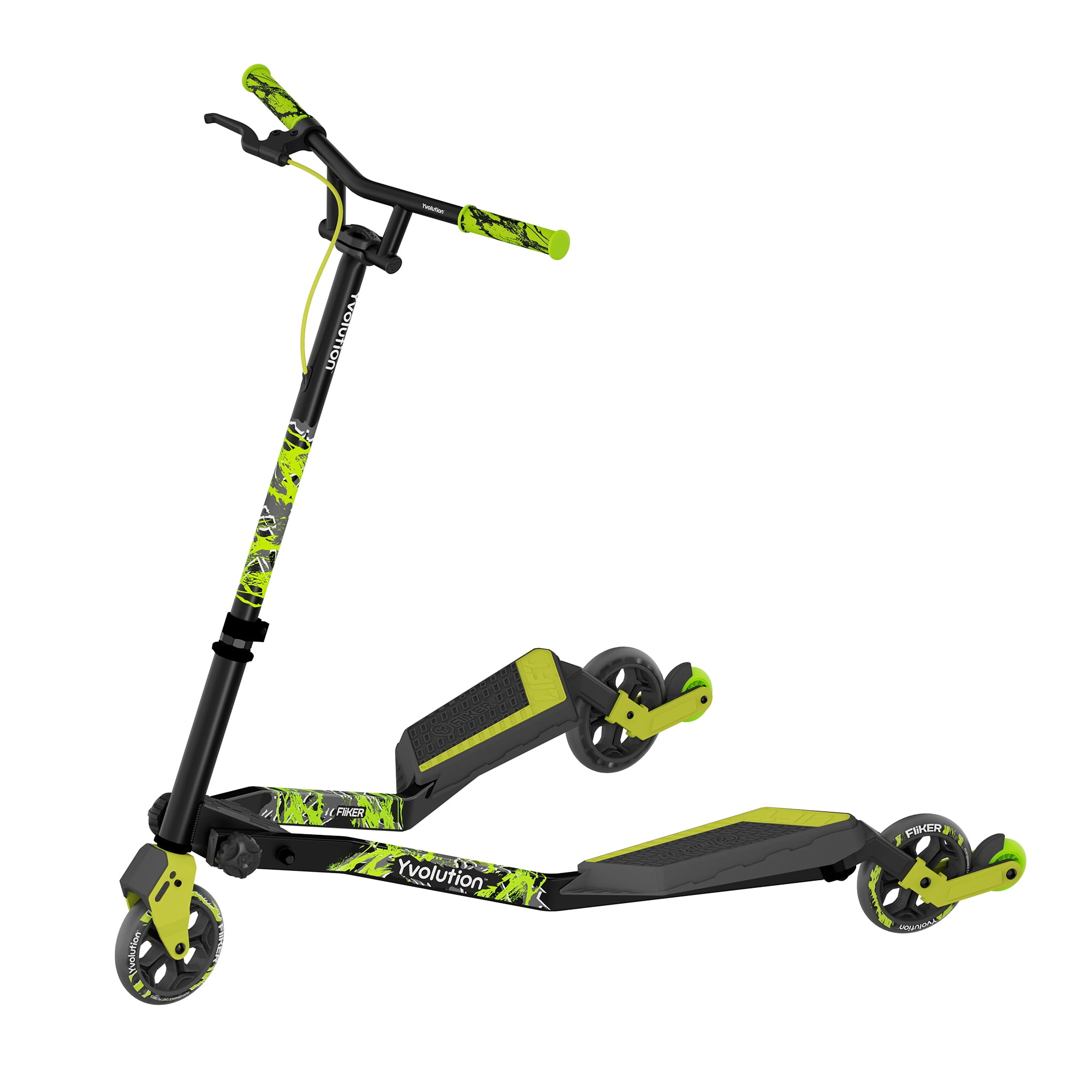 Yvolution Fliker Lift Kids Drift Scooter, 3 Wheels, Foldable