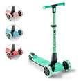 thumbnail image 1 of Yvolution Glider Nua Green3-Wheel Kids Scooter Light-Up Wheels Adjustable for Boys or Girls Age 3+, 1 of 10