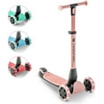 thumbnail image 1 of Yvolution Glider Nua Pink 3-Wheel Kids Scooter Light-up Wheels Adjustable for Boys or Girls Age 3+, 1 of 10