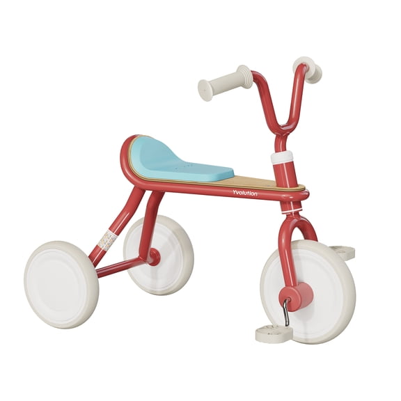 Yvolution Kids Tricycle, Classic Trike, Vintage Design, 18 Months to 3 Years Old, Red
