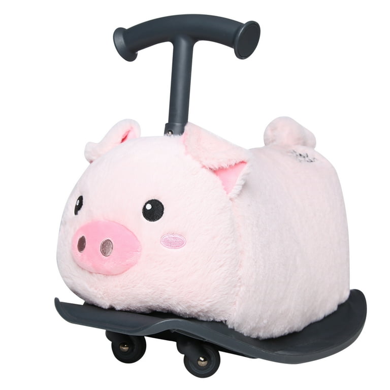 M*u様 LITTLE BUDDY LB500 Yvolution My Buddy Roller 2-in-1 Pig Plush Ride-On Toy