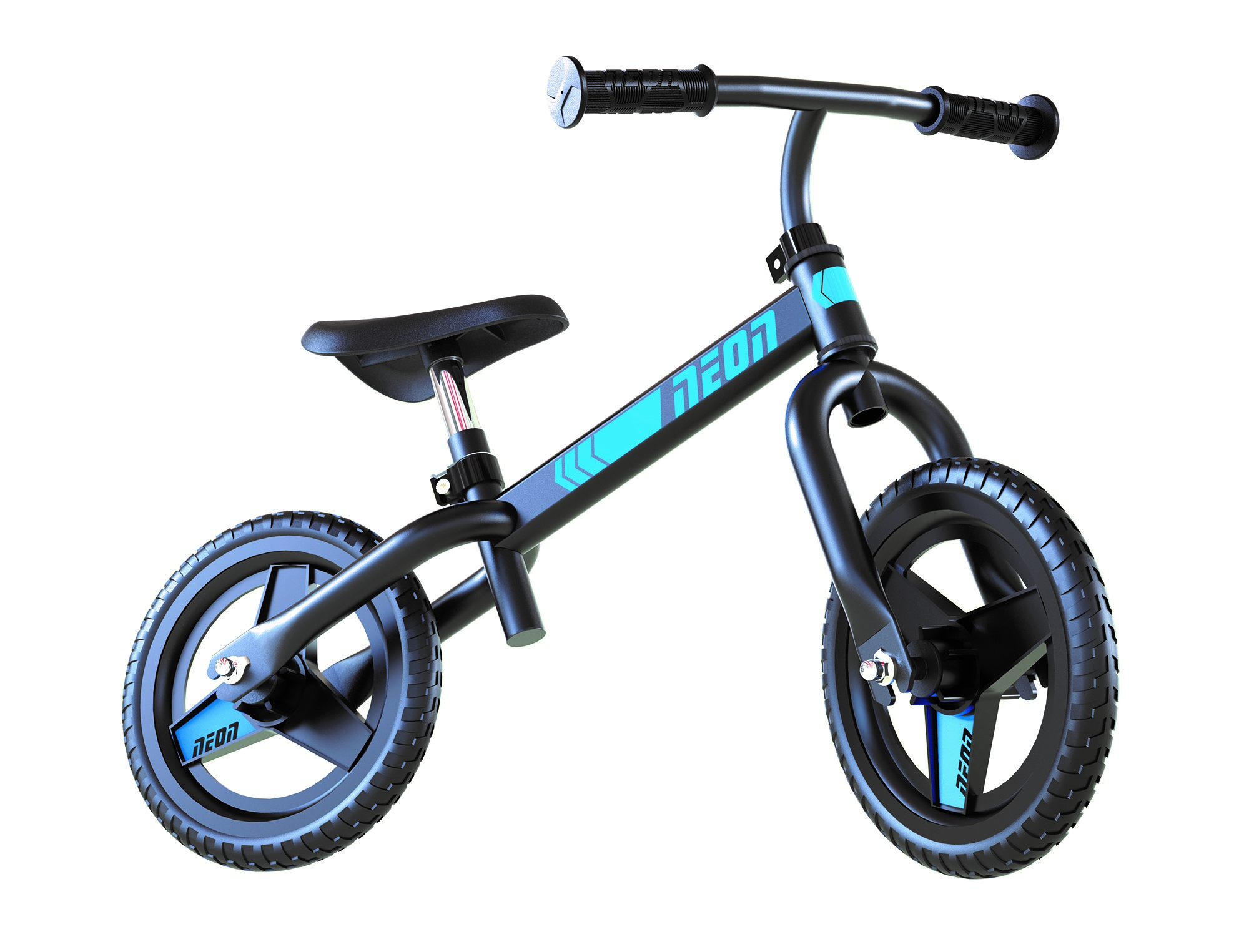 Yvolution Neon Balance Bike 10inches | No Pedal Bike | Boys Girls 2-4 Years (Blue/Black) - image 1 of 5