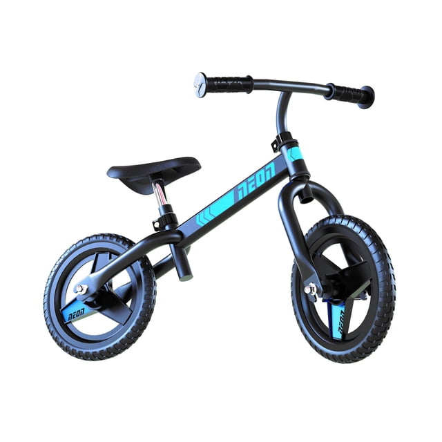 Yvolution Neon Balance Bike 10inches | No Pedal Bike | Boys Girls 2-4 Years (Blue/Black)