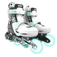 thumbnail image 1 of Yvolution Neon Kids Roller Skates Inline Size 3-6, One Pair, Skates for Boys and Girls, Gray, 1 of 7