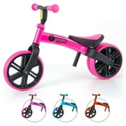 Yvolution Velo Toddler Balance Bike 9'' Wheel (Pink) Girls, 18 Months to 3 Years Old