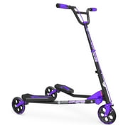 Yvolution Y Fliker C5, Foldable Drift Swing Scooter Kids Age 9+ Years, Purple, Unisex
