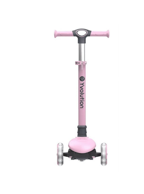 Yvolution Y Glider Kick & Roll 3-Wheel Scooter, Pink