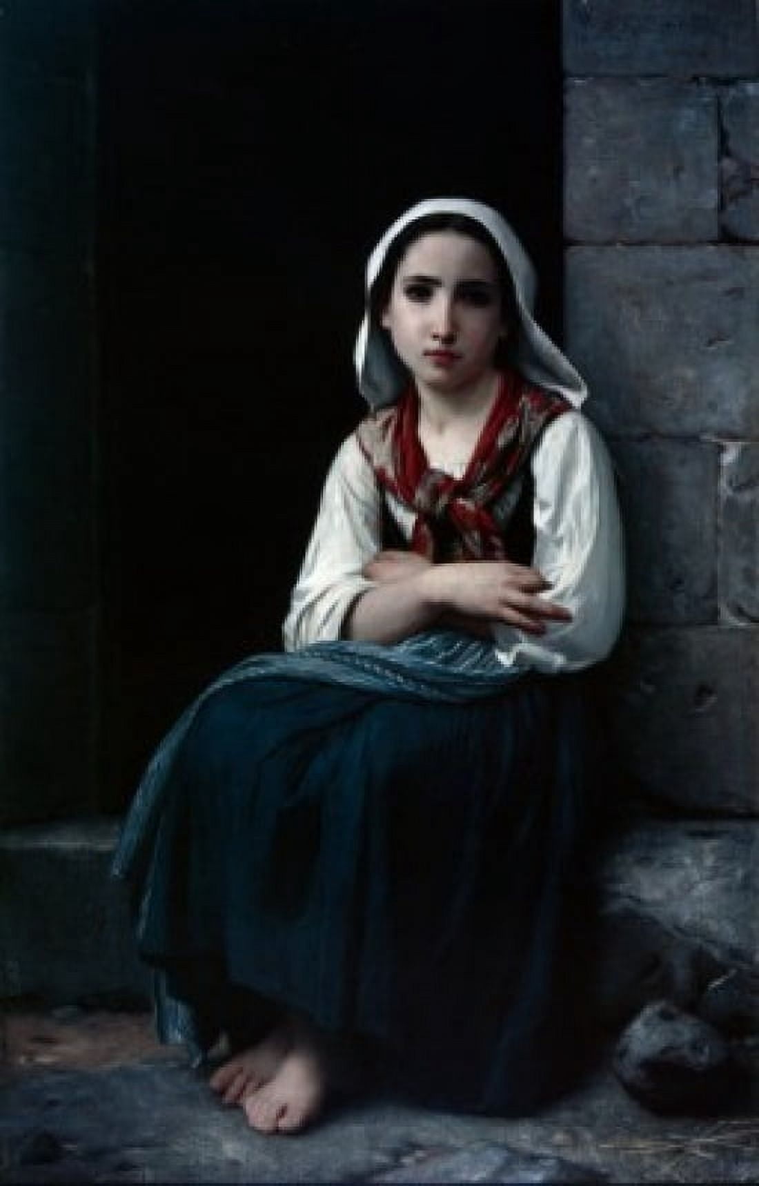 Yvonette by William-Adolphe Bouguereau oil on canvas (1825-1905) 1867 Canvas Art - William-Adolphe Bouguereau (24 x 36)