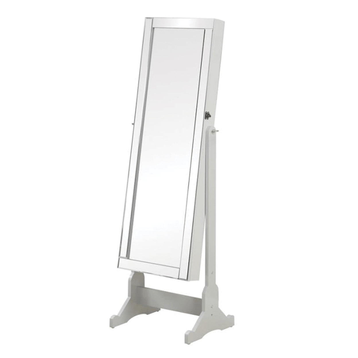 Yvonne Storage Jewelry Cheval Mirror Grey