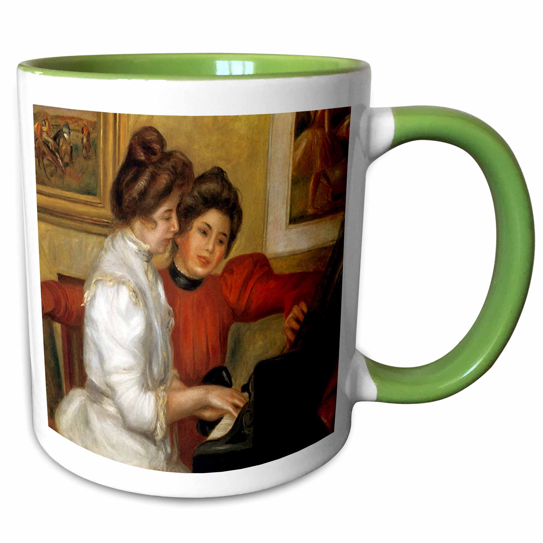 Yvonne and Christine Lerolle Playing the Piano, Pierre Auguste Renoir