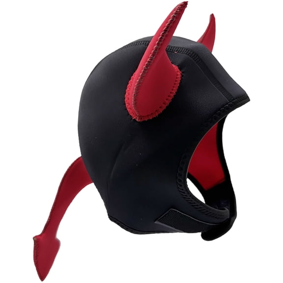 Yvsxxv 1 Cartoon Devil Horn 3mm Chloroprene Rubber Swim Caps Waterproof Diving Hat for Water Sports