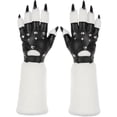 thumbnail image 1 of Yvsxxv 1 Pair White Plush Wolf Claw Gloves Gloves & Mittens Festival Stage Performance Props for Halloween Special Events Daily Outfits, 1 of 7