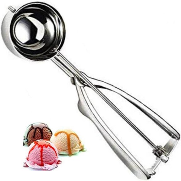 Yvsxxv 1 Pc 5cm Ice Cream Scoop Kitchen Tools Stainless Steel Spring Handle Mash Potato Watermelon Ball Scoop Home Kitchen Accessories