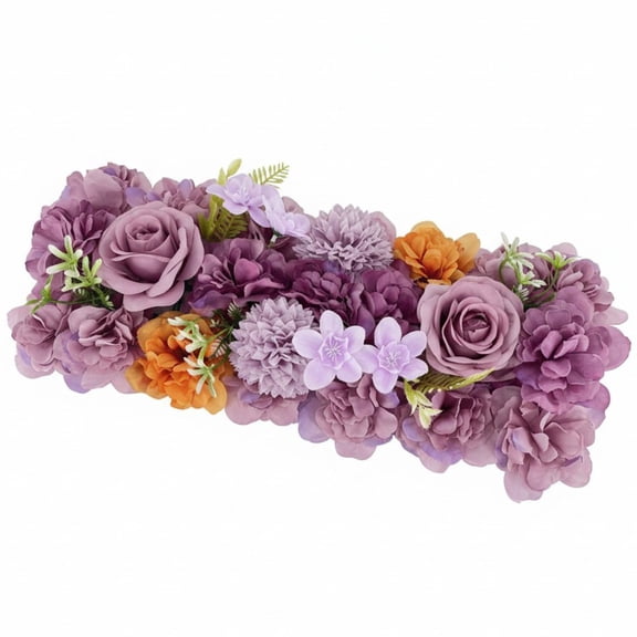Yvsxxv 1 Pc Purple Wedding Arch Artificial Flowers Panel for Home Wedding Decor