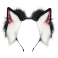 thumbnail image 1 of Yvsxxv 1Pc Black Wolf Ear Faux Fur Headband Hair Accessories, 1 of 7