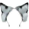 thumbnail image 1 of Yvsxxv 1Pc Grey Wolf Ear Faux Fur Headband Party Hair Accessories, 1 of 7