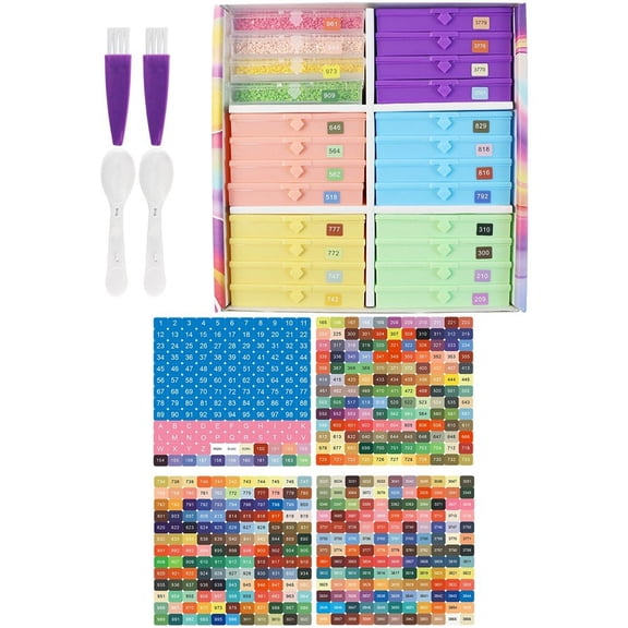 Yvsxxv 24 Tray Stackable Diamond Painting Storage Trays Organizer Cases 1Set