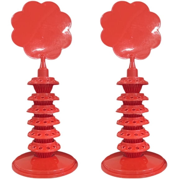 Yvsxxv 2Pcs Lollipop Display Stand, Lollipop Storage Rack, Cake Pop Stand Marshmallow Stand Holder Marshmallow Display Frame Tower Height Candy Frame for Wedding Party
