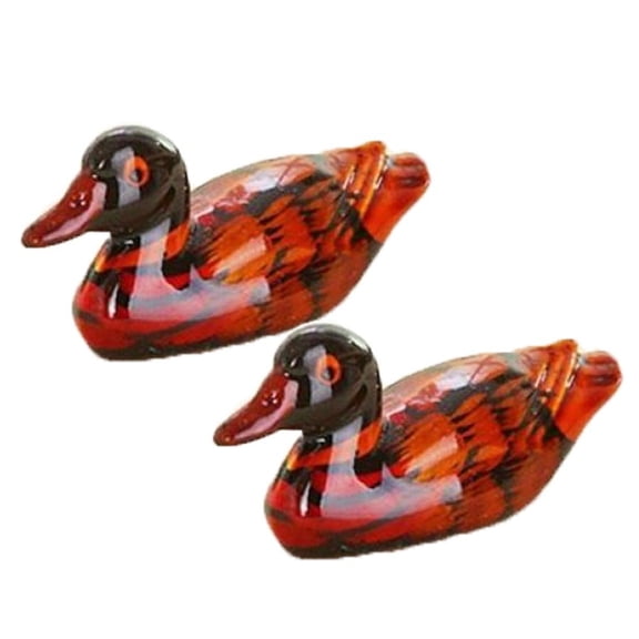 Yvsxxv 2pcs/Set Brown Mandarin Duck Chopsticks Rest Stand Holder Chinese Table Dinning Tool
