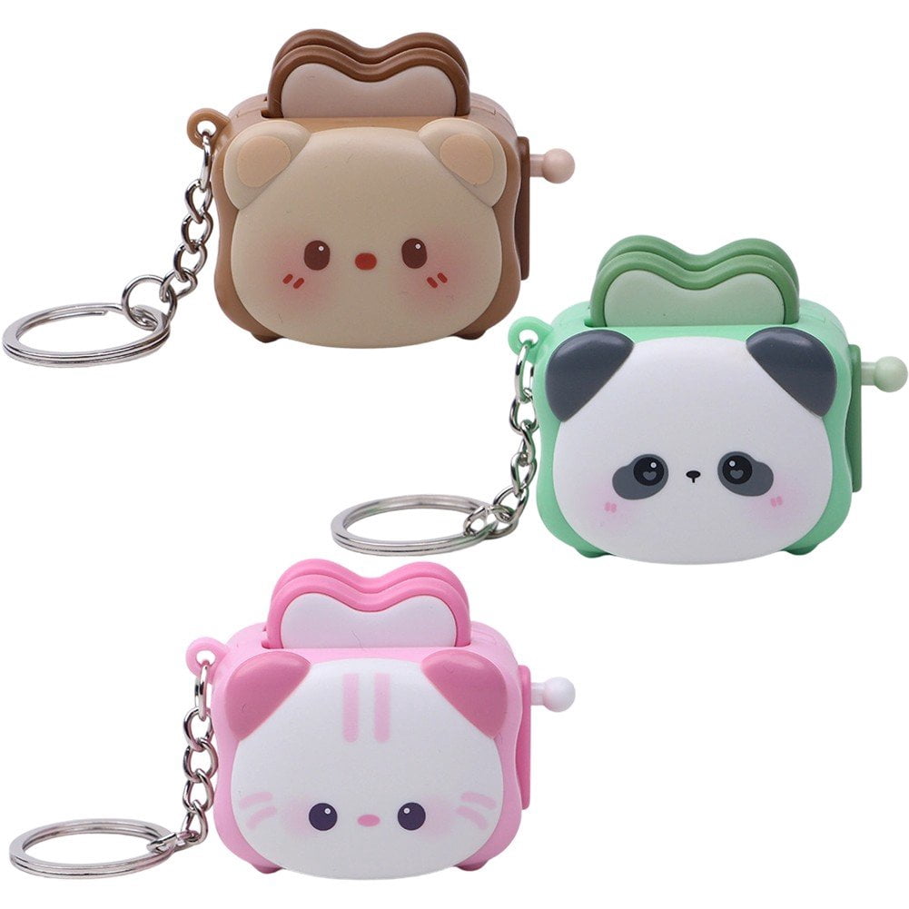 Key Rings Walmart Yvsxxv 3-Piece Mini Toaster Keychain Set, Novelty Bag Charm Key Rings ...