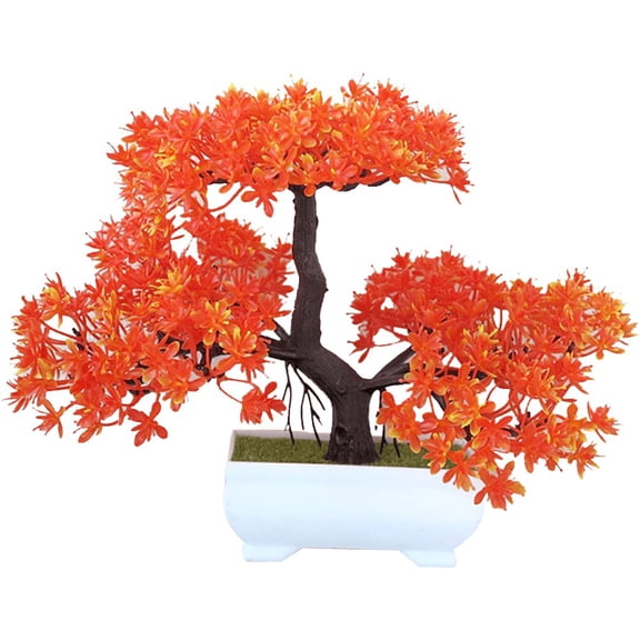 Yvsxxv Artificial Pine Bonsai Tree, Fake Potted Plant Zen Home Office Decor