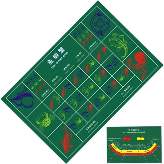 Yvsxxv B Double Sided Felt Poker Tablecloth, Home Game Night Use, 1 Pc