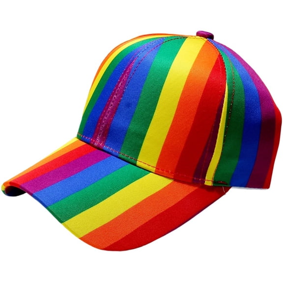 Yvsxxv B Style Rainbow LGBT Pride Baseball Hat Adjustable Sun Cap 1Pc