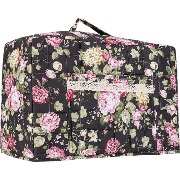 Yvsxxv Black Heavy Duty Sewing Machine Carry Storage Bag with Handle 1Pc