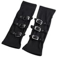 thumbnail image 1 of Yvsxxv Black Metal Buckle Punk Fingerless Gloves Casual Arm Warmer, 1 of 7