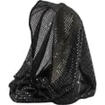 thumbnail image 1 of Yvsxxv Black Sequin Head Wrap Bandana, Sparkly Fashion Hair Scarf, 16.54*17.72inch, 1 of 7
