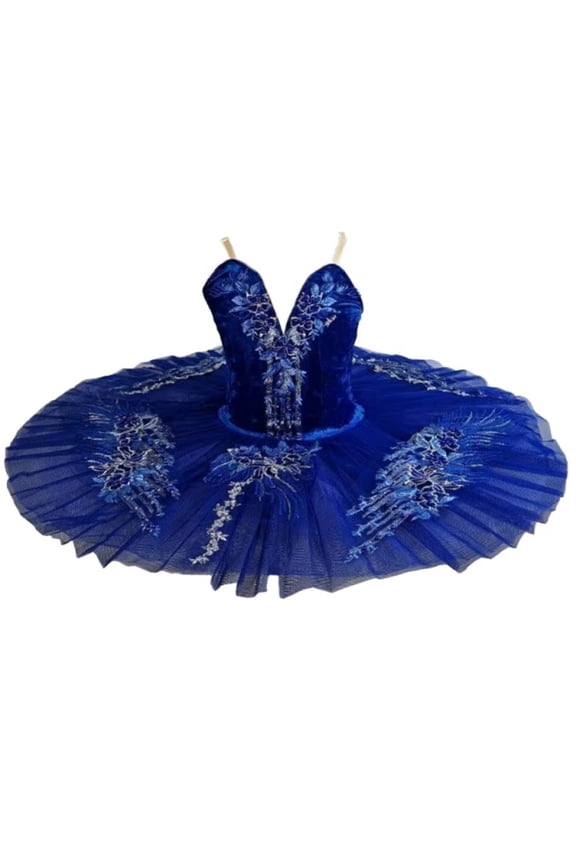Blue Professional Ballet Tutu Dress, Dance Practice Women Skirt, Size S, 1 Pc