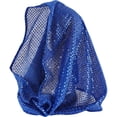 thumbnail image 1 of Yvsxxv Blue Sequin Head Wrap Bandana, Sparkly Fashion Hair Scarf, 16.54*17.72inch, 1 of 7