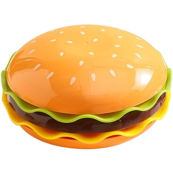 Yvsxxv Cartoon Hamburger Shaped Stackable Plate, Party Dining Tableware, 5 Layers